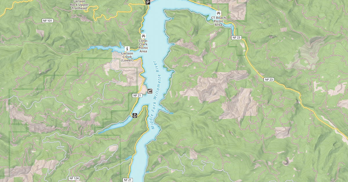 Map preview of EAST SHORE ROAD
