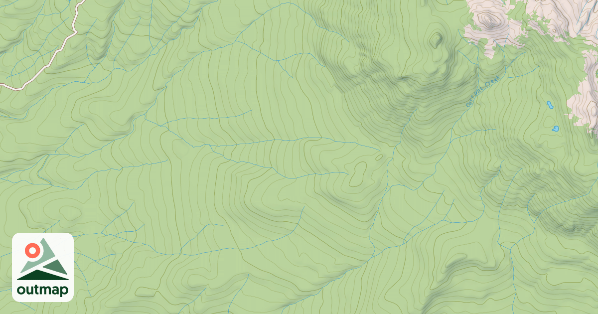 Map of East Green Mountain