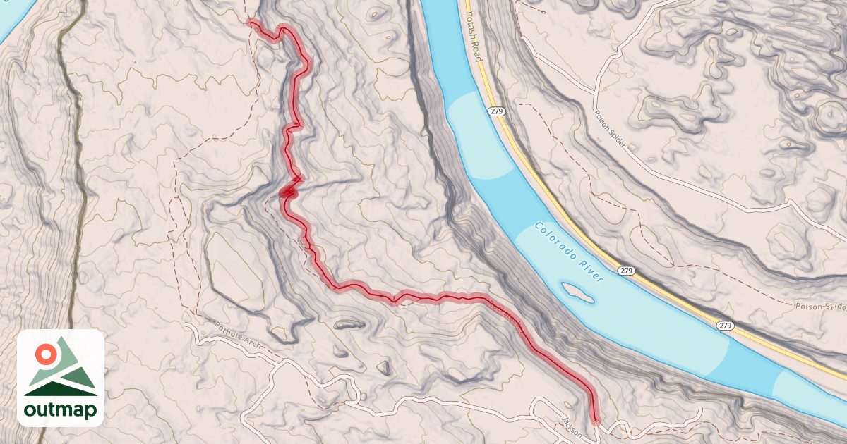 Map of Rockstacker Trail