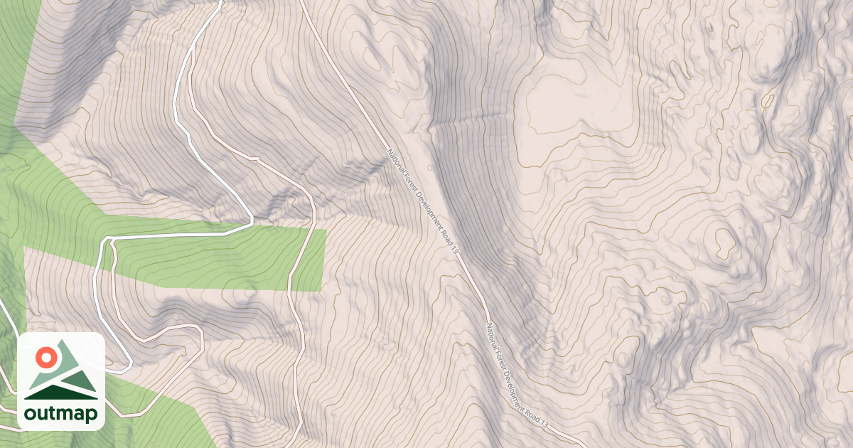 Map of USFS Motor Vehicle Use Map Roads {09368780-3978-4390-8324-82772A048127}