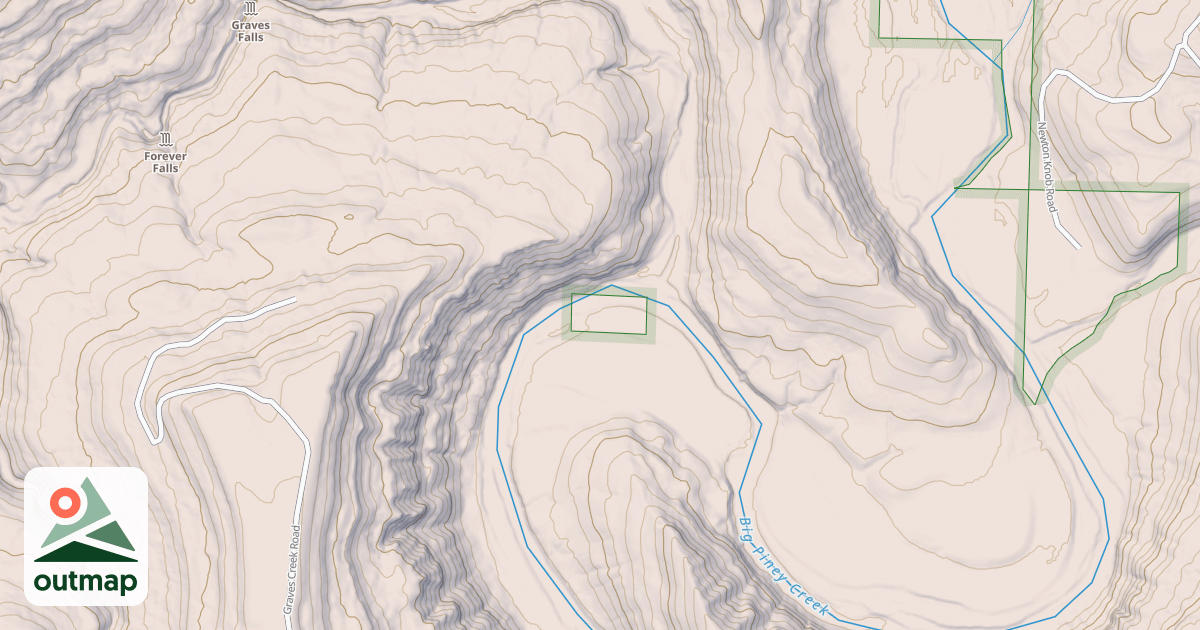 Map of GRAVES CREEK