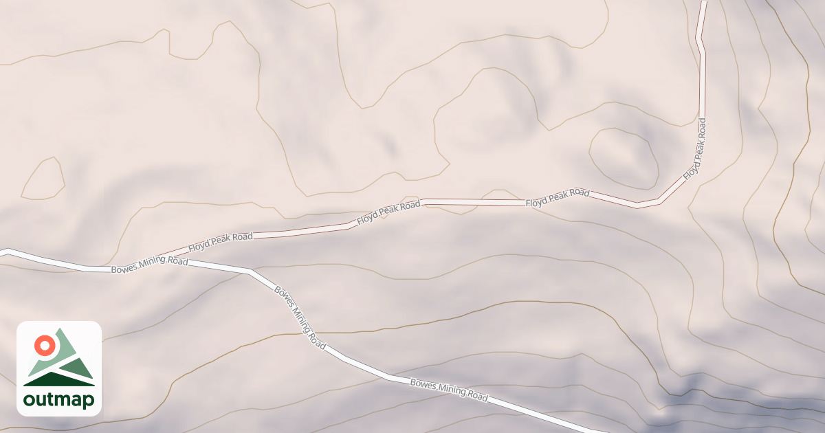 Map of FLOYD PEAK