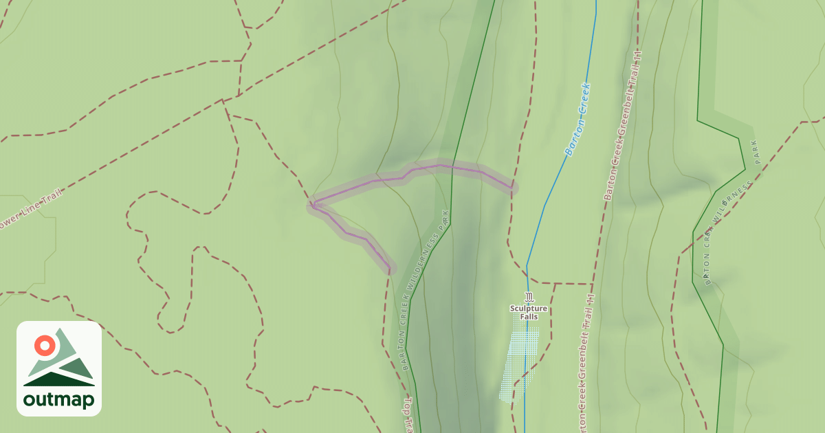 Map of Sculpture Falls Drop-In