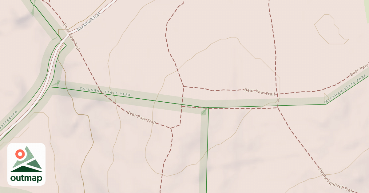 Map of Bear Paw Trail