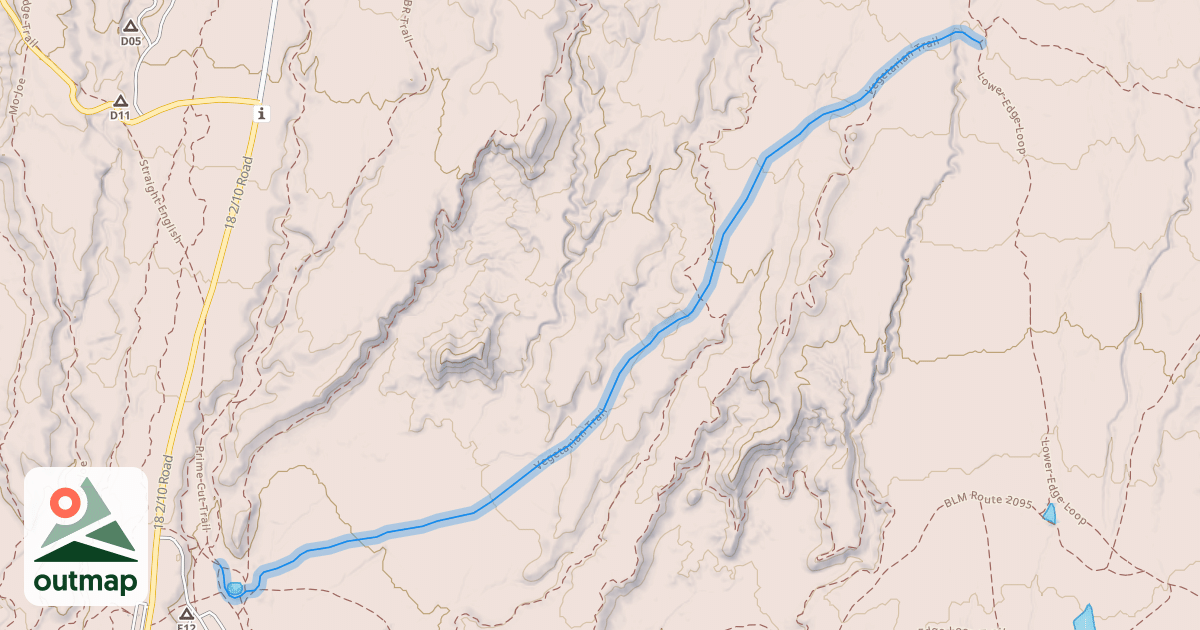 Map of Vegetarian Trail