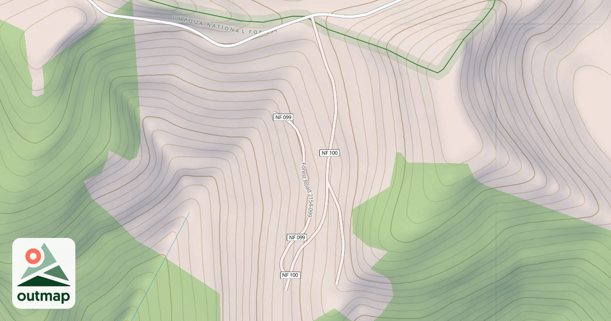 Map of CALAPOOYIA RIDGE T.S.