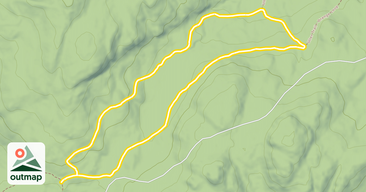 Map of Uller Trail - Yellow Loop