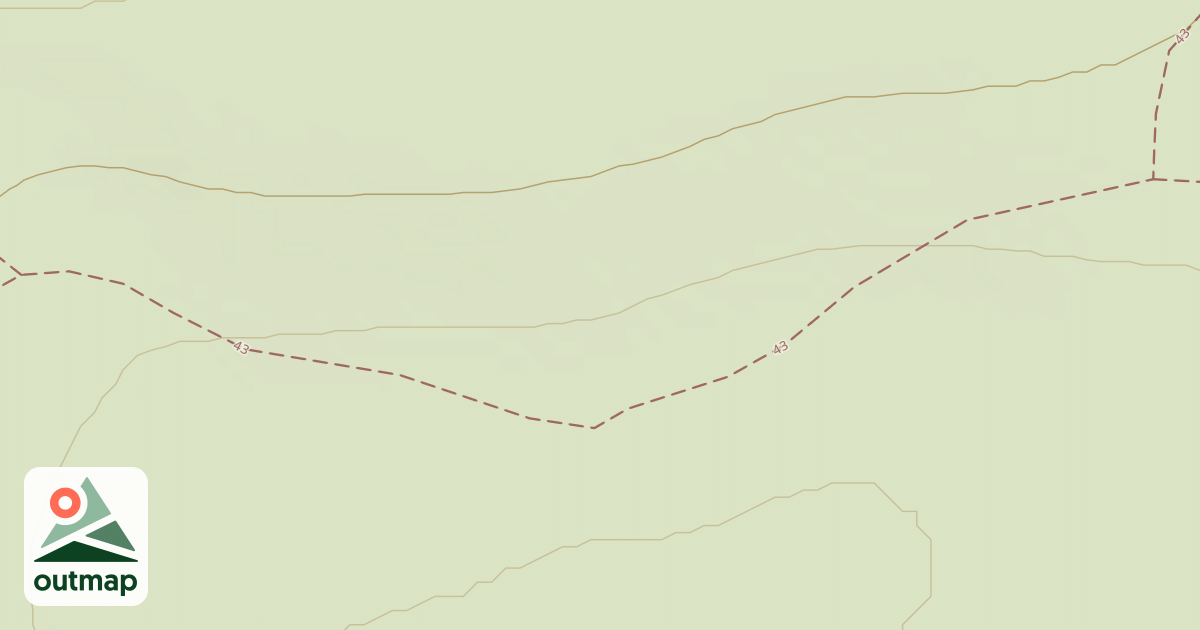 Map of Cline Buttes Tr 43