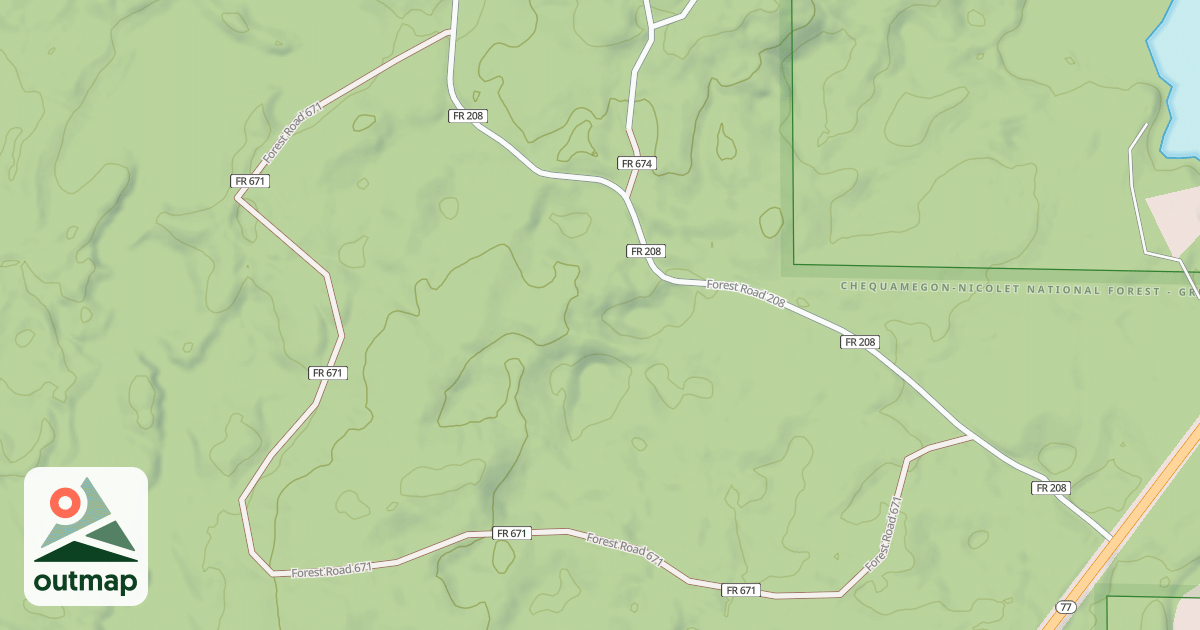 Map of FR 671