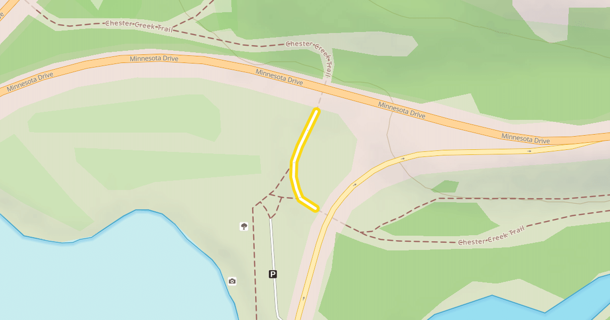Map preview of Chester Creek Trail