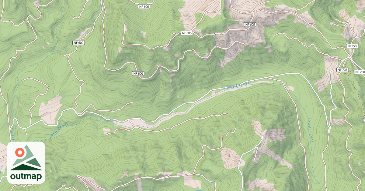Map of AUGUSTA CREEK