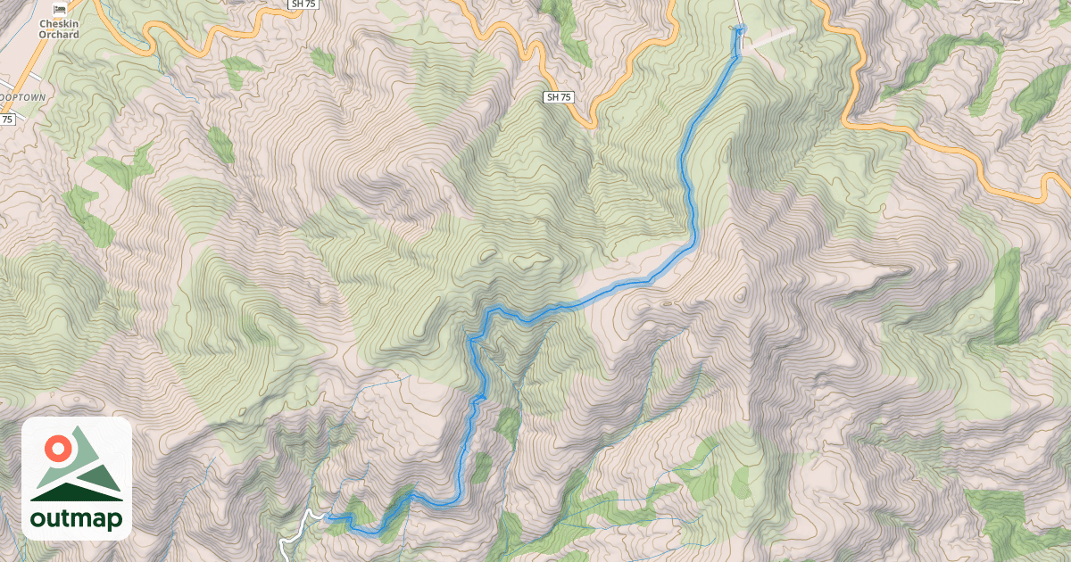 Map of Okuti Track