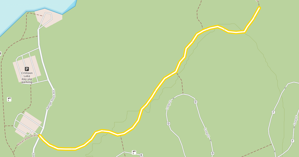 Map preview of Amerada Trail