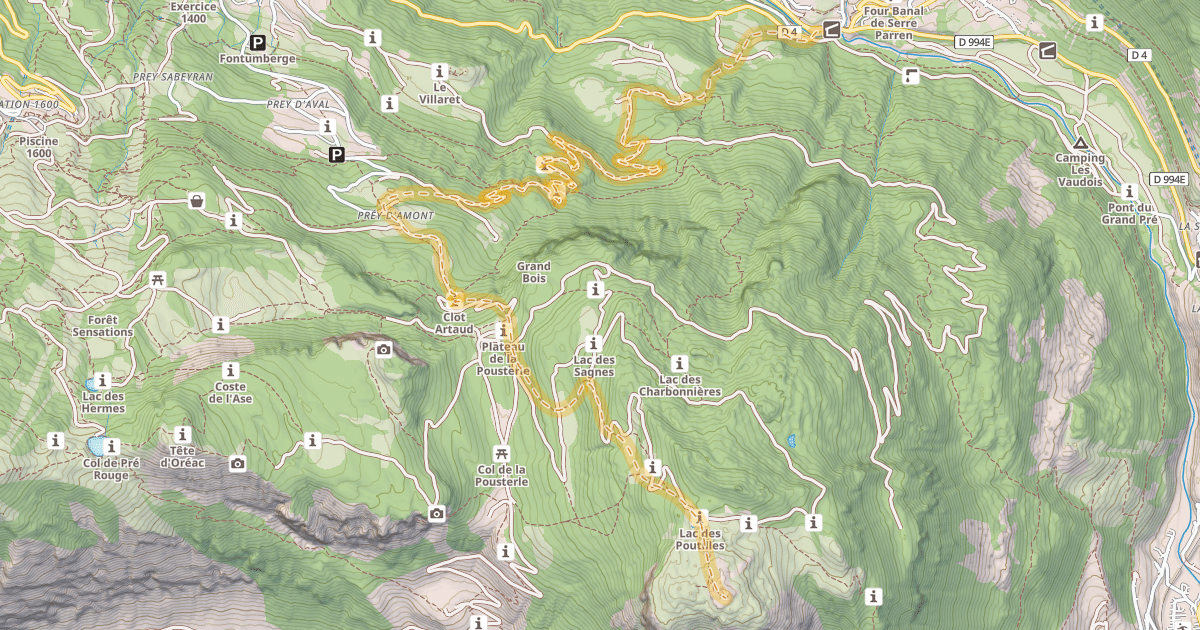 Map preview of Les Têtes — Les Vigneaux