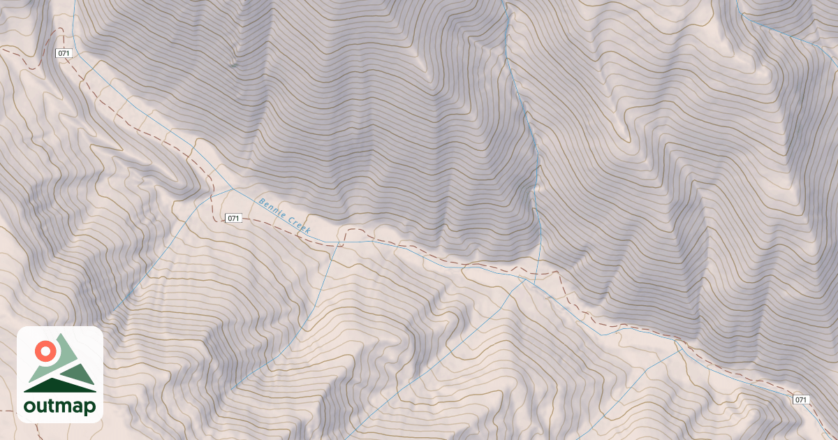 Map of BENNIE CREEK