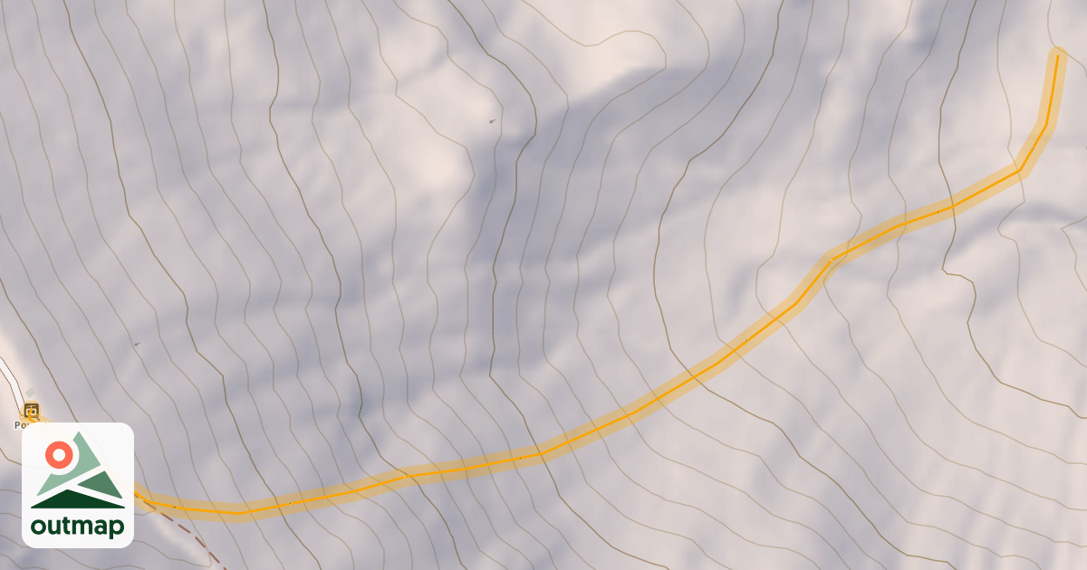 Map of Pouret Hors Piste