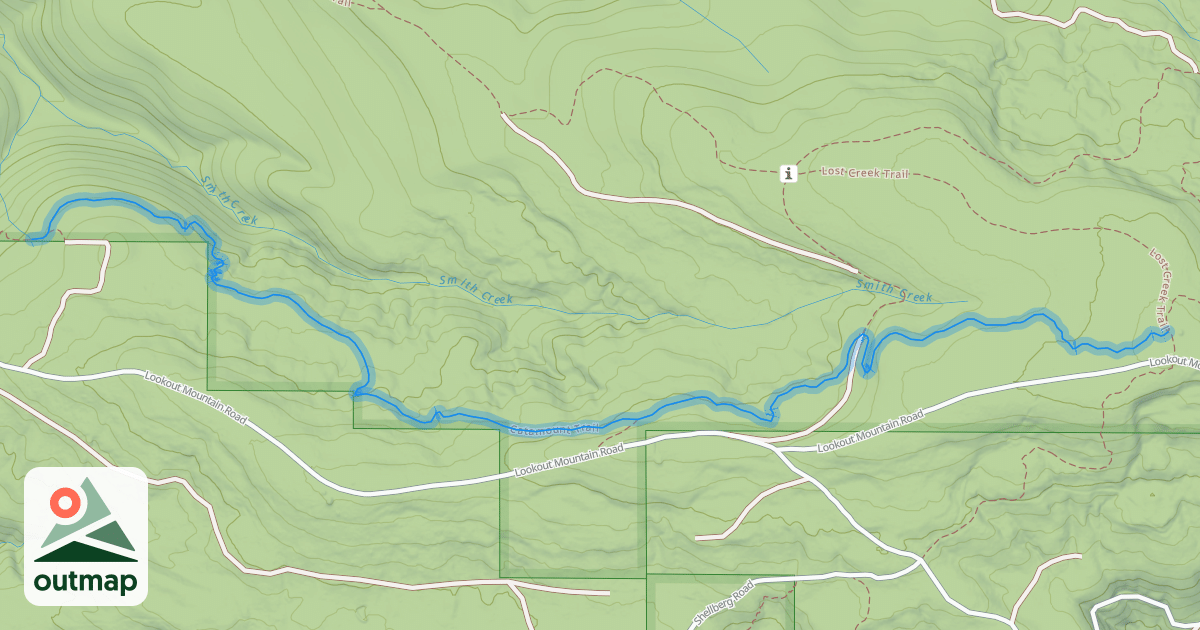 Map of Catamount Trail