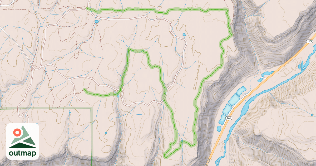 Map of Italian Canyon Trail