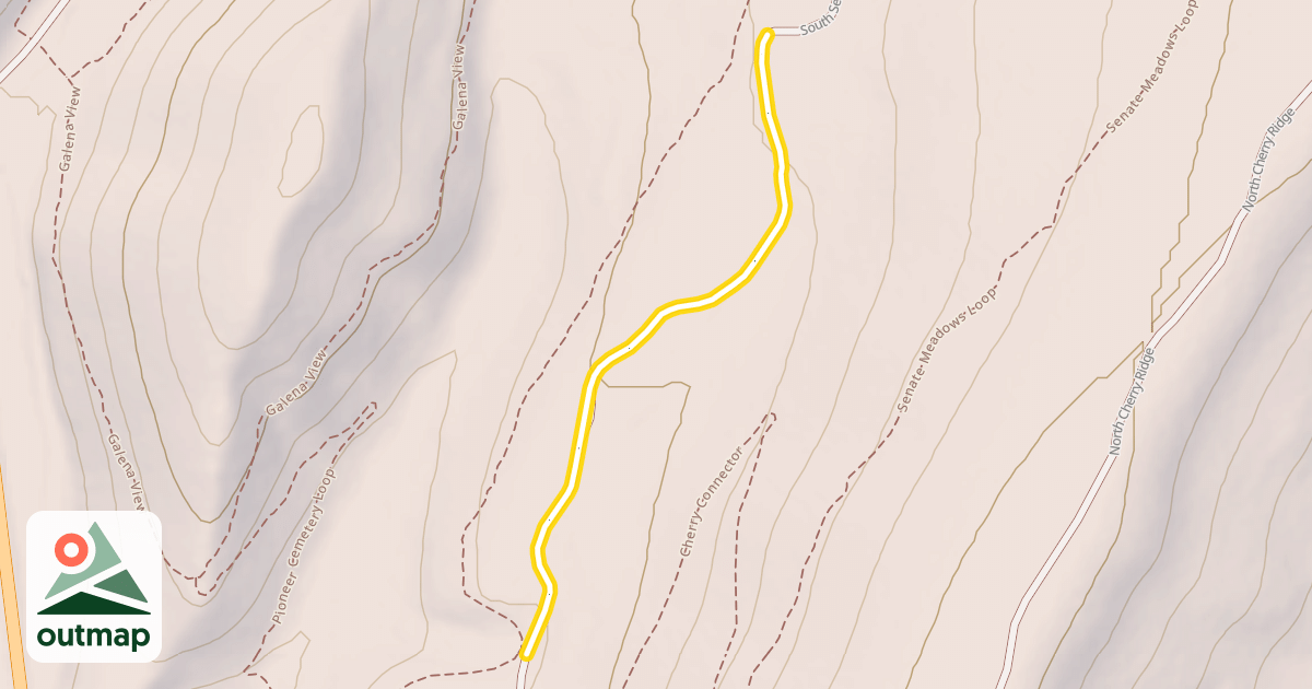 Map of South Senate Creek Road