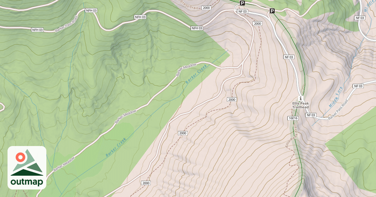 Map of BARKER MDW CK