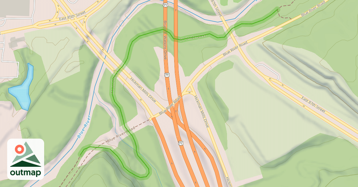 Map of 71 Underpass