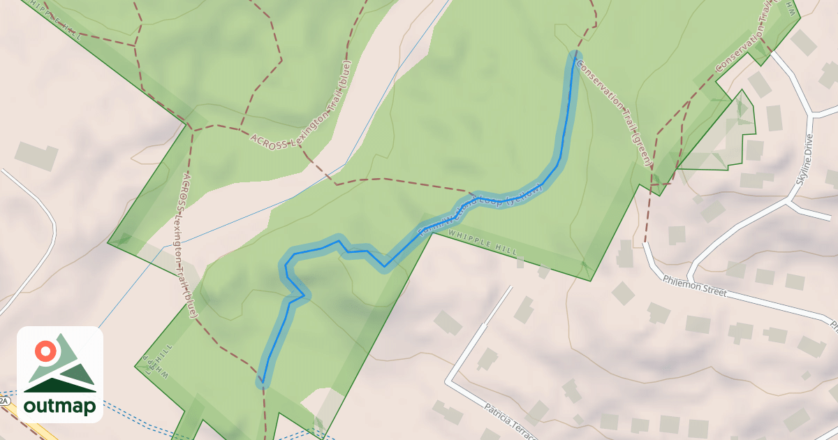 Map of Farm/Wetland Loop (yellow)