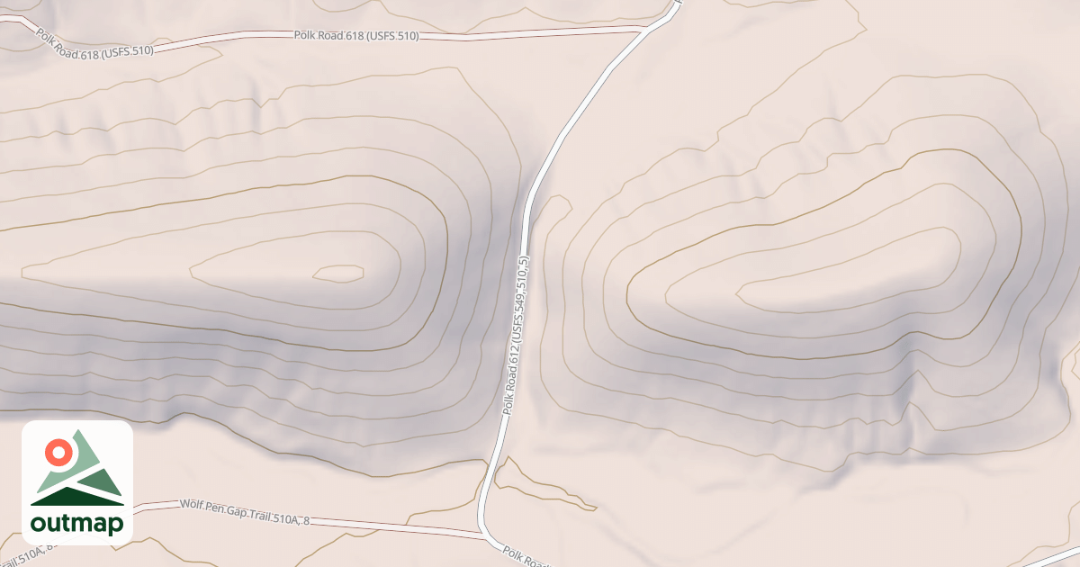 Map of WOLF PEN GAP 5