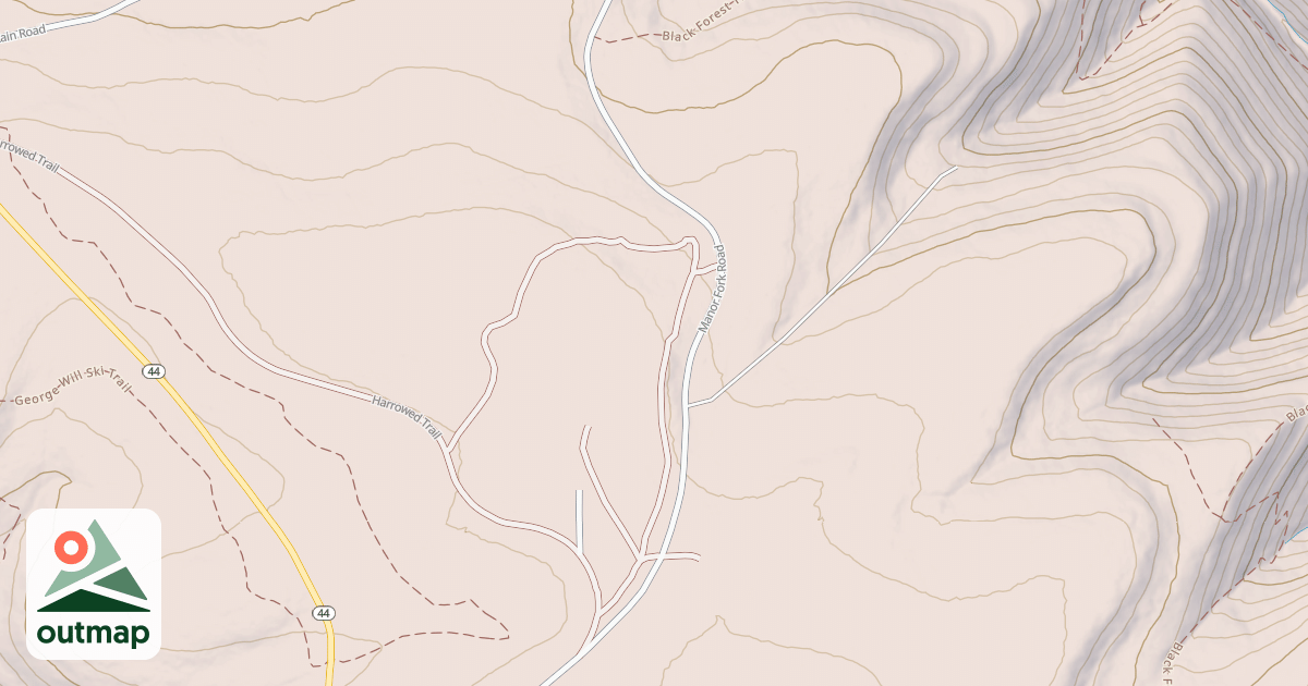 Map of Coudy Pike Snowmobile Trails
