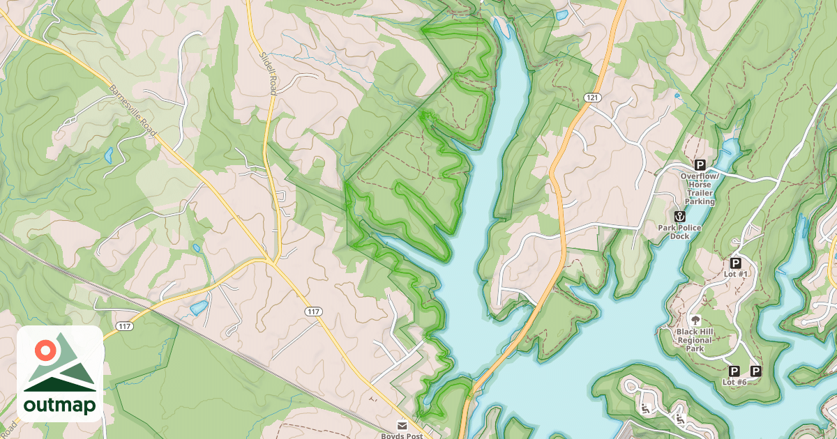 Map of Ten Mile Creek Trail