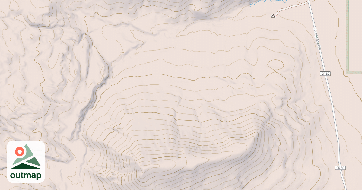 Map of Adams Creek