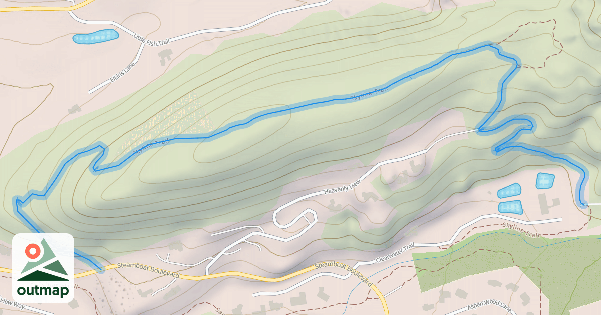 Map of Skyline Trail
