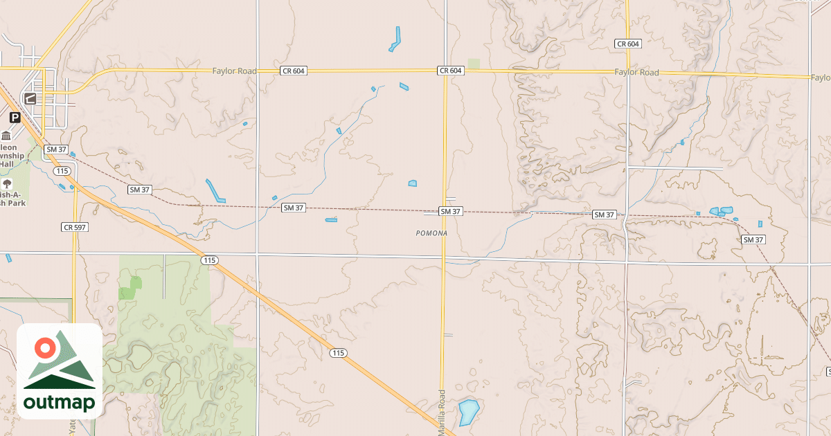 Map of Betsie Valley State Trail