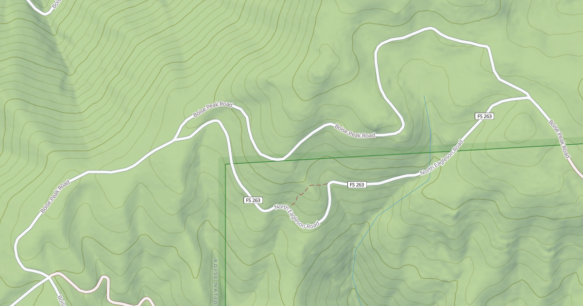 Map preview of BOISE PEAK