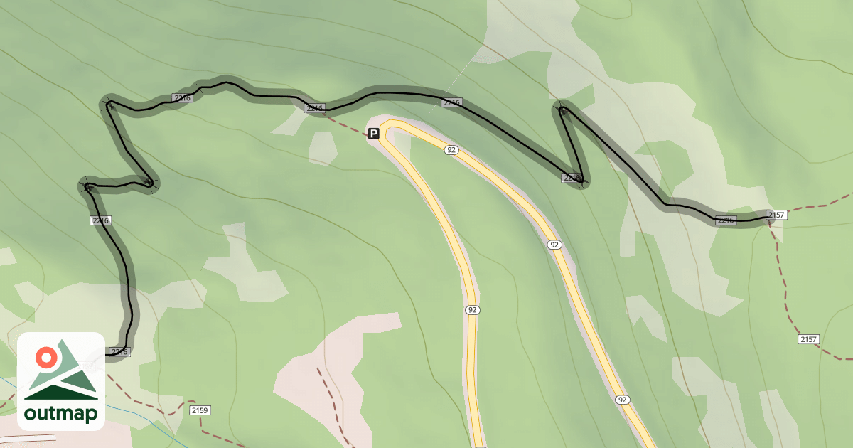 Map of Ridge Connector Trail