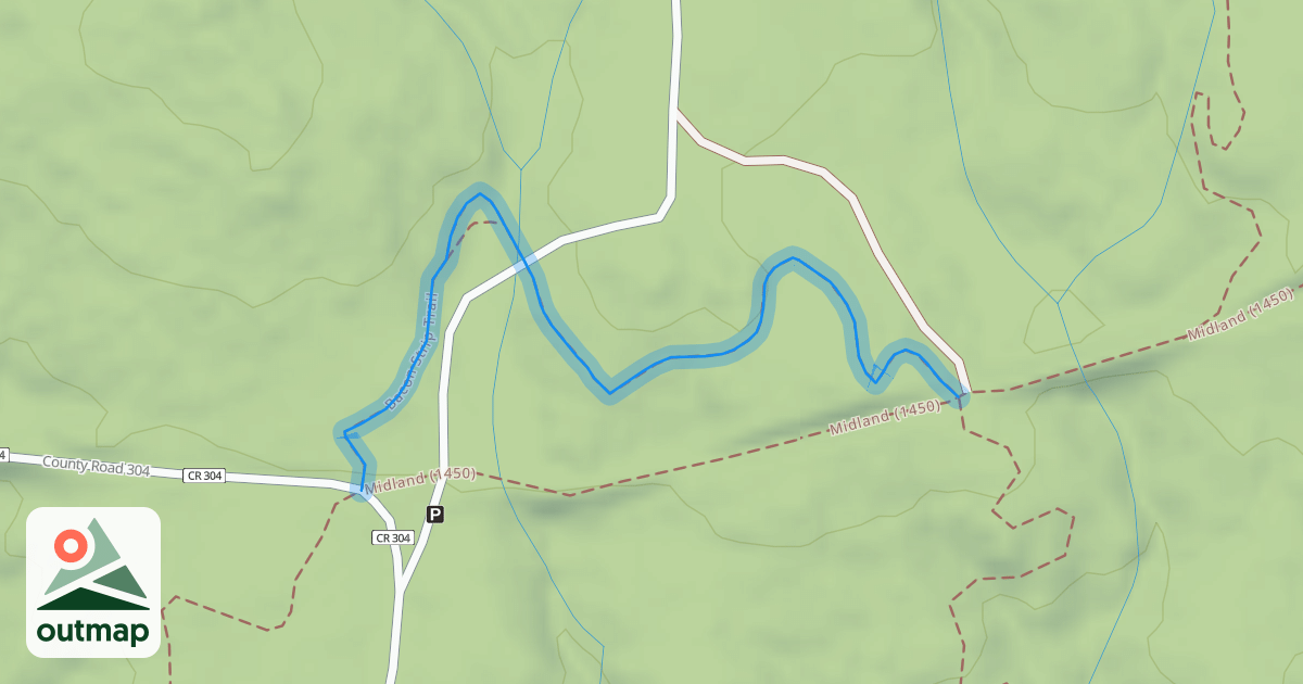 Map of Bacon Strip Trail