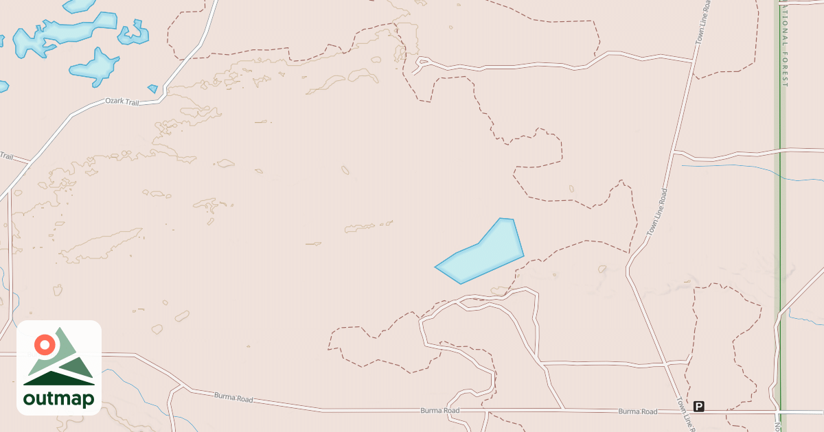 Map of Brevort-trout Lake Motorcycle Trail