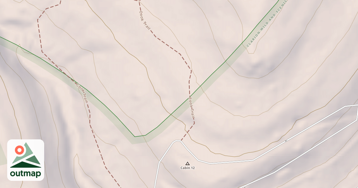Map of Cook Forest State Park Trails
