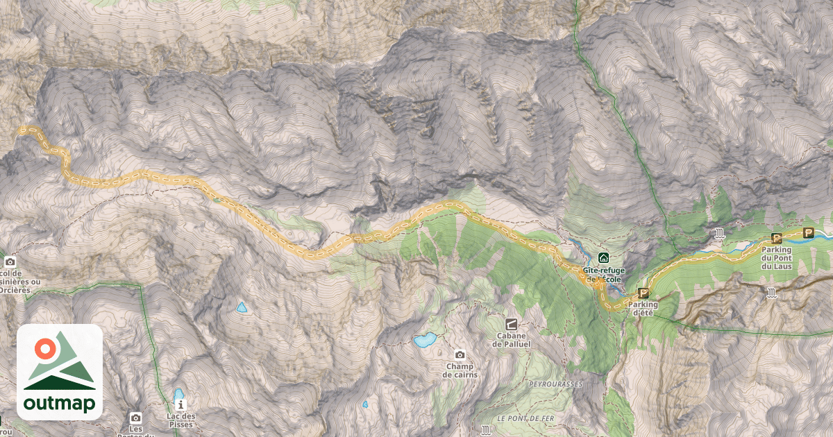 Map of Col de Rougnoux — Les Mensals