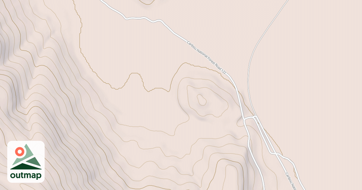 Map of DRY VALLEY SPUR