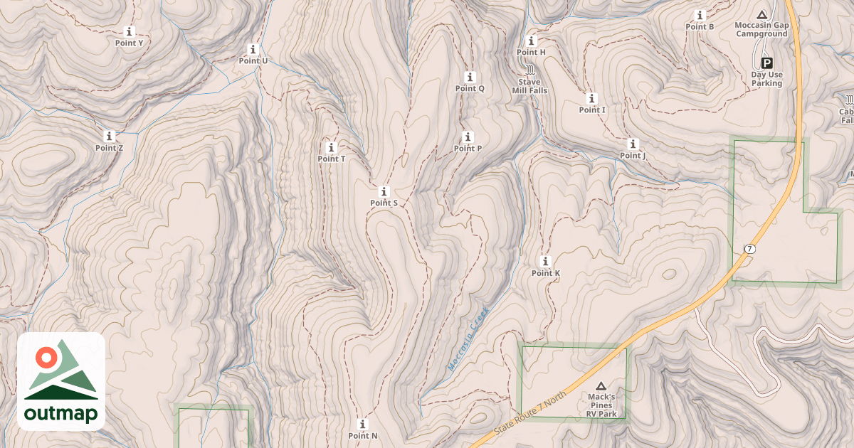 Map of MG BLACK OAK RIDGE LOOP