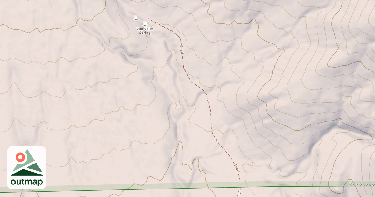 Map of VAN VALER SPRING