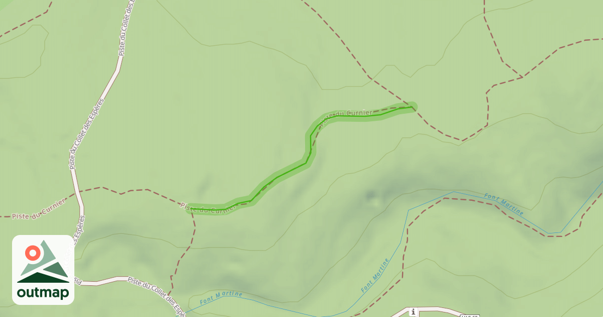 Map of Piste du Curnier