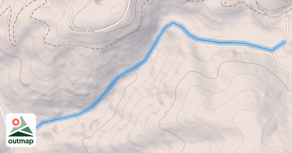 Map of Cabin Trail