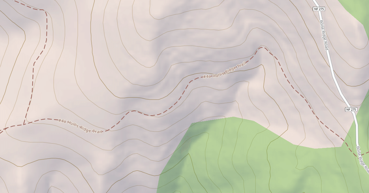 Map preview of Hulls Ridge