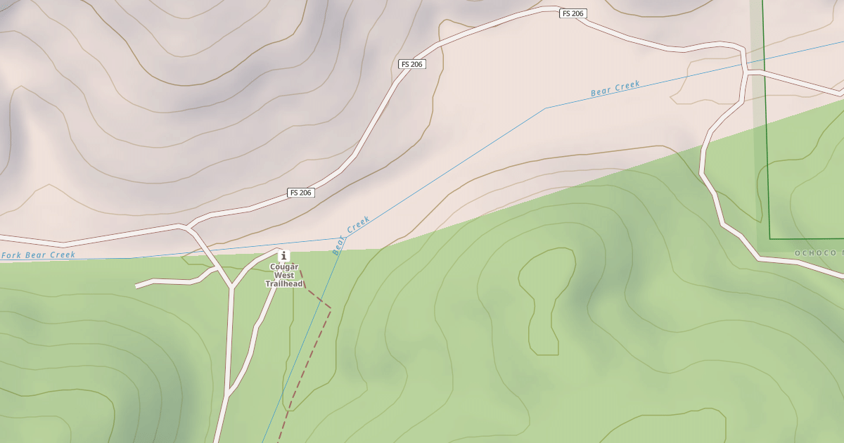 Map preview of USFS Motor Vehicle Use Map Roads {11D75F17-0586-4F49-8674-26AD4B7DA3B1}