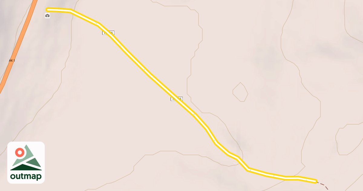 Map of Tincan Secondary Ski Trail