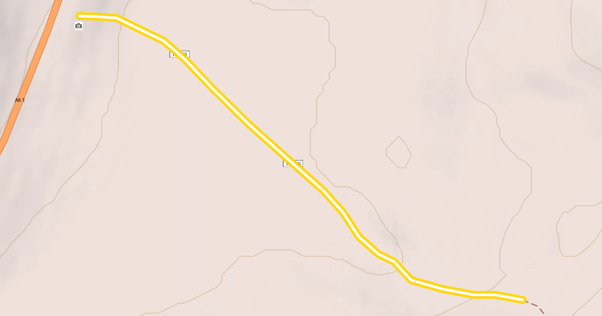 Map preview of Tincan Secondary Ski Trail