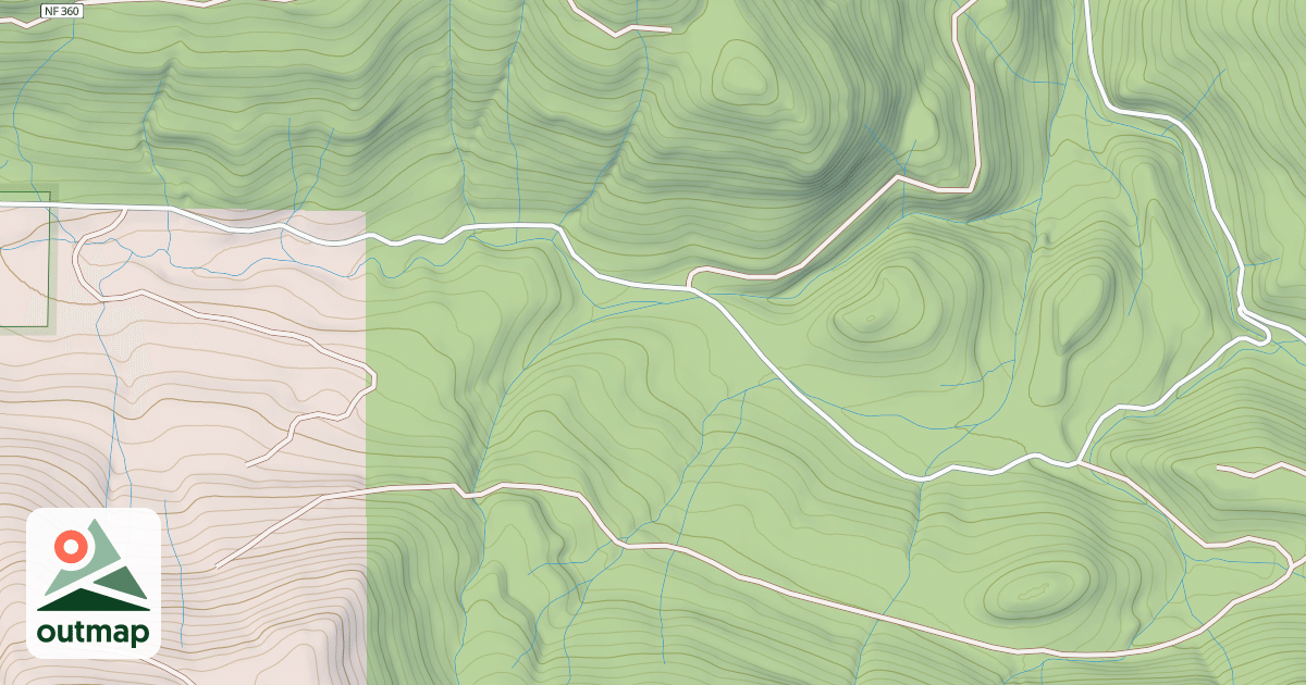 Map of USFS National Forest System Roads {44C50D64-9C5D-4393-A020-82A150C7C2C9}
