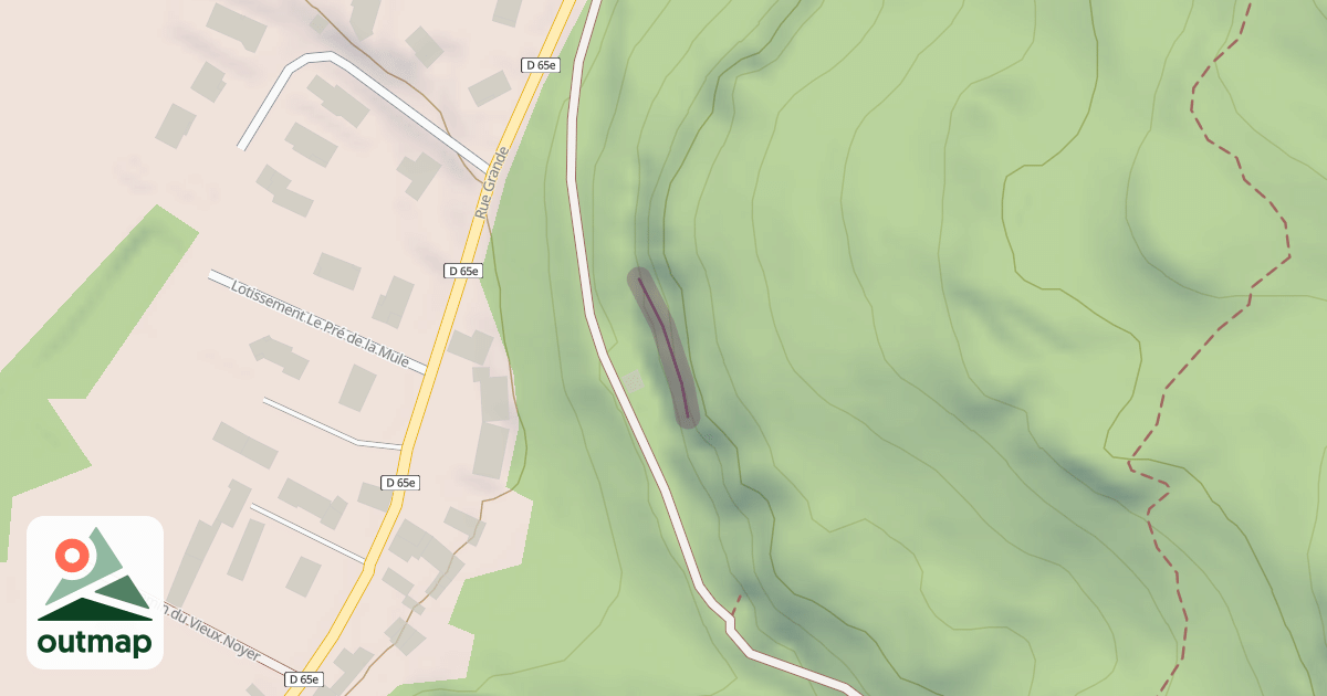 Map of Site d'escalade Vernas