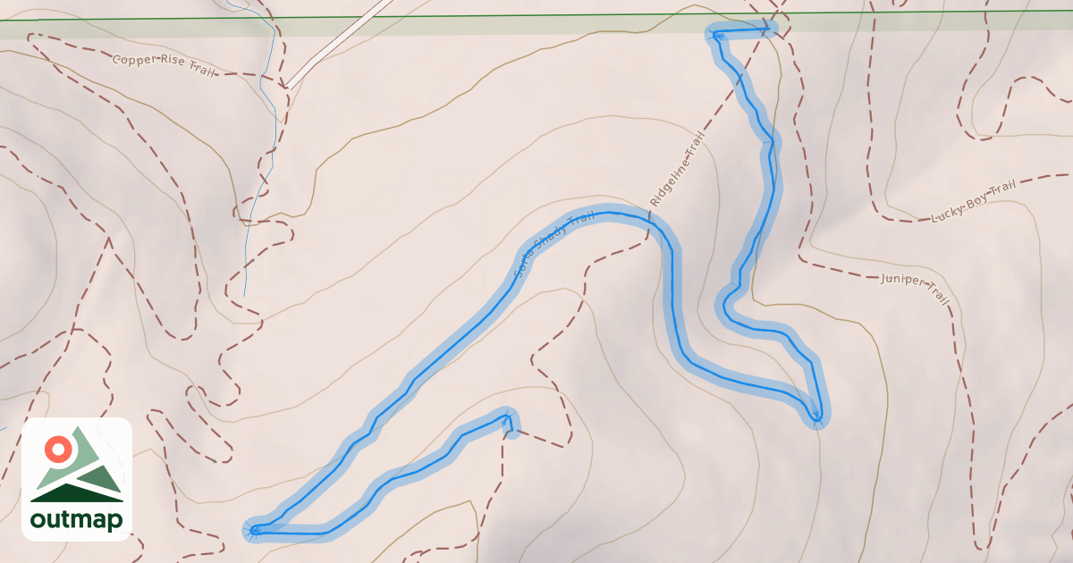 Map of Sorta Shady Trail